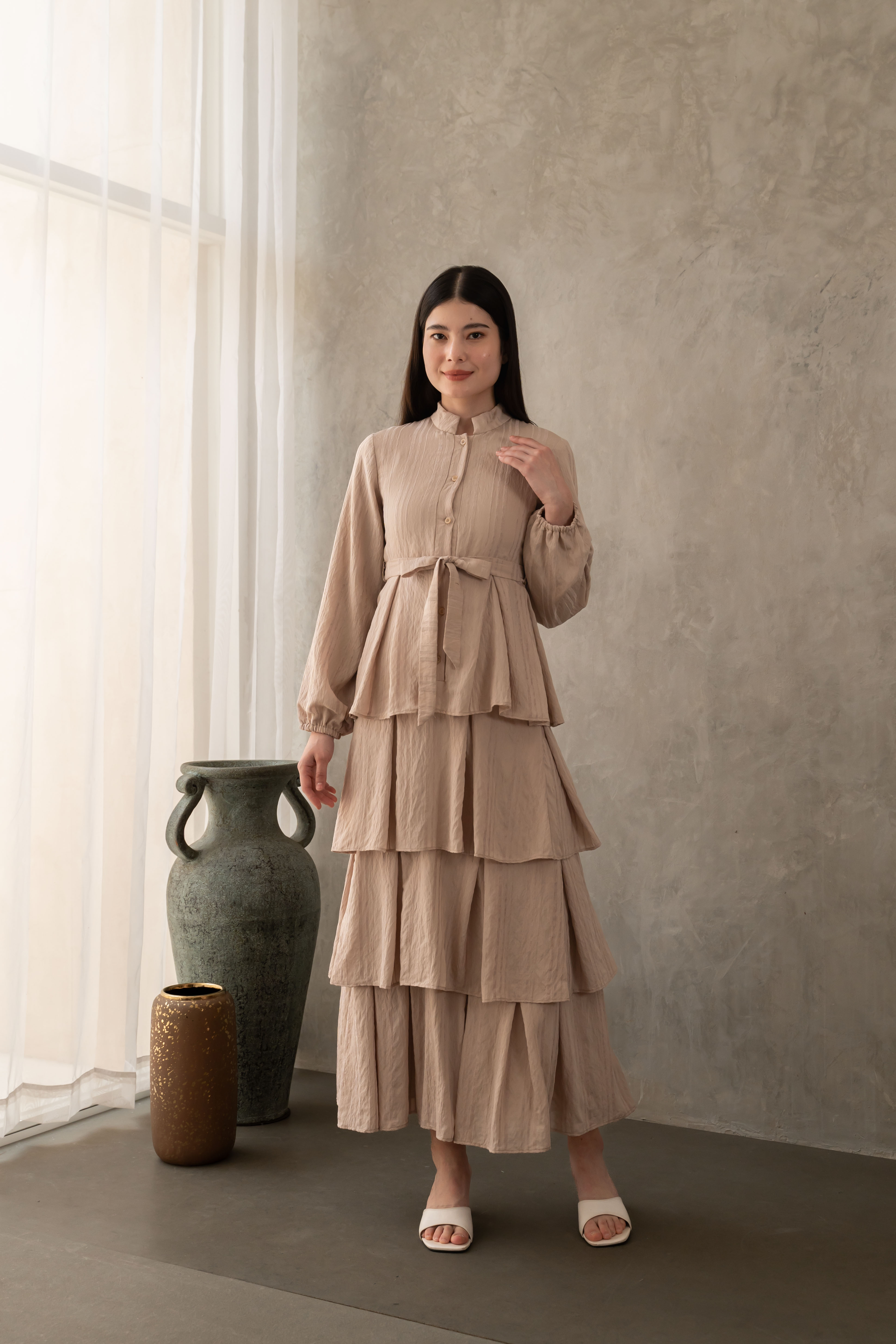 DOMINIQUE - LAYERED MAXI DRESS