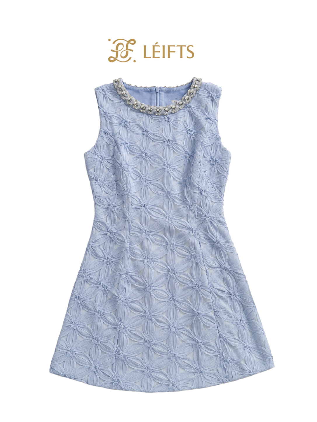 LETICIA DRESS - Textured Floral Mini Dress