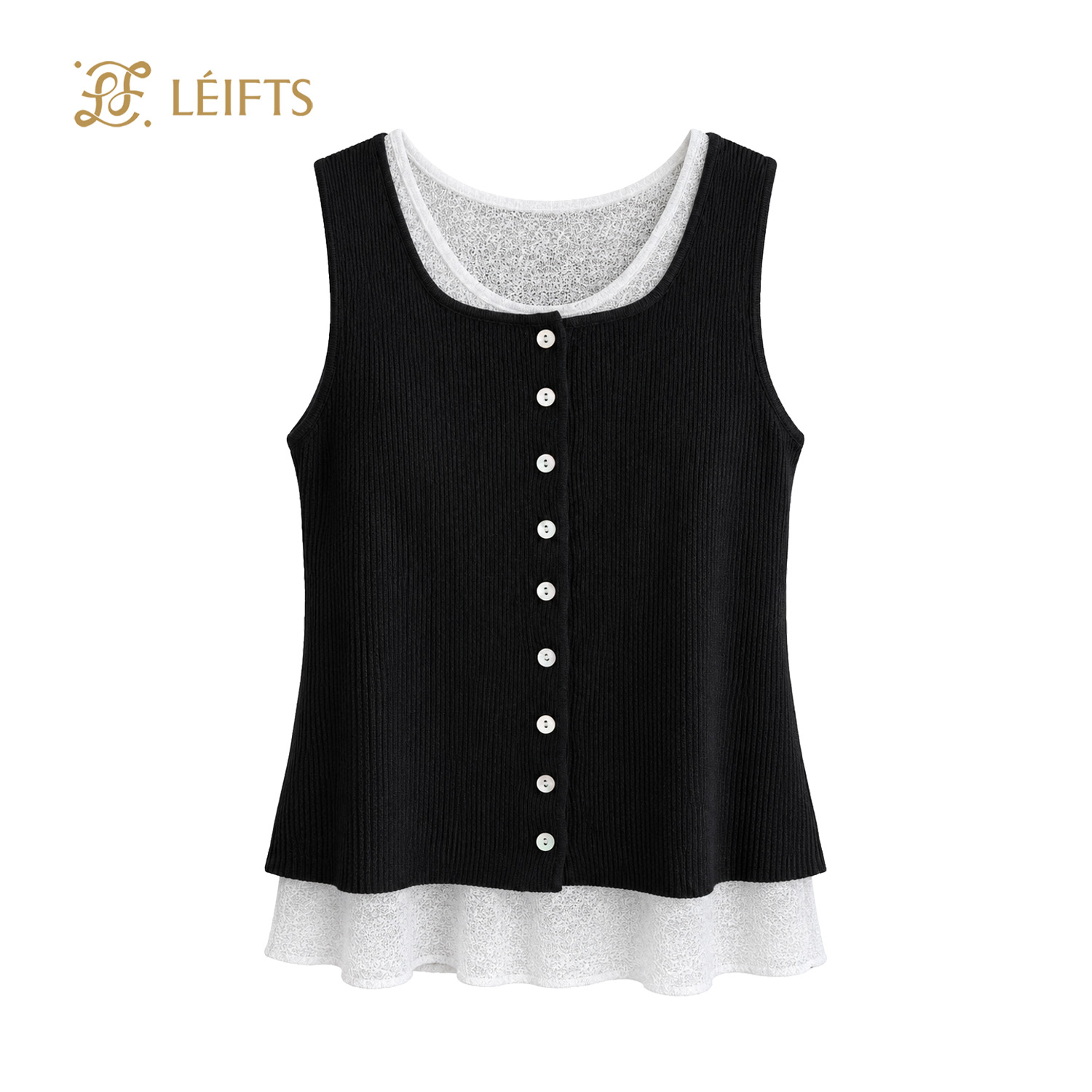 Lena Top - Double Layer Knit Top