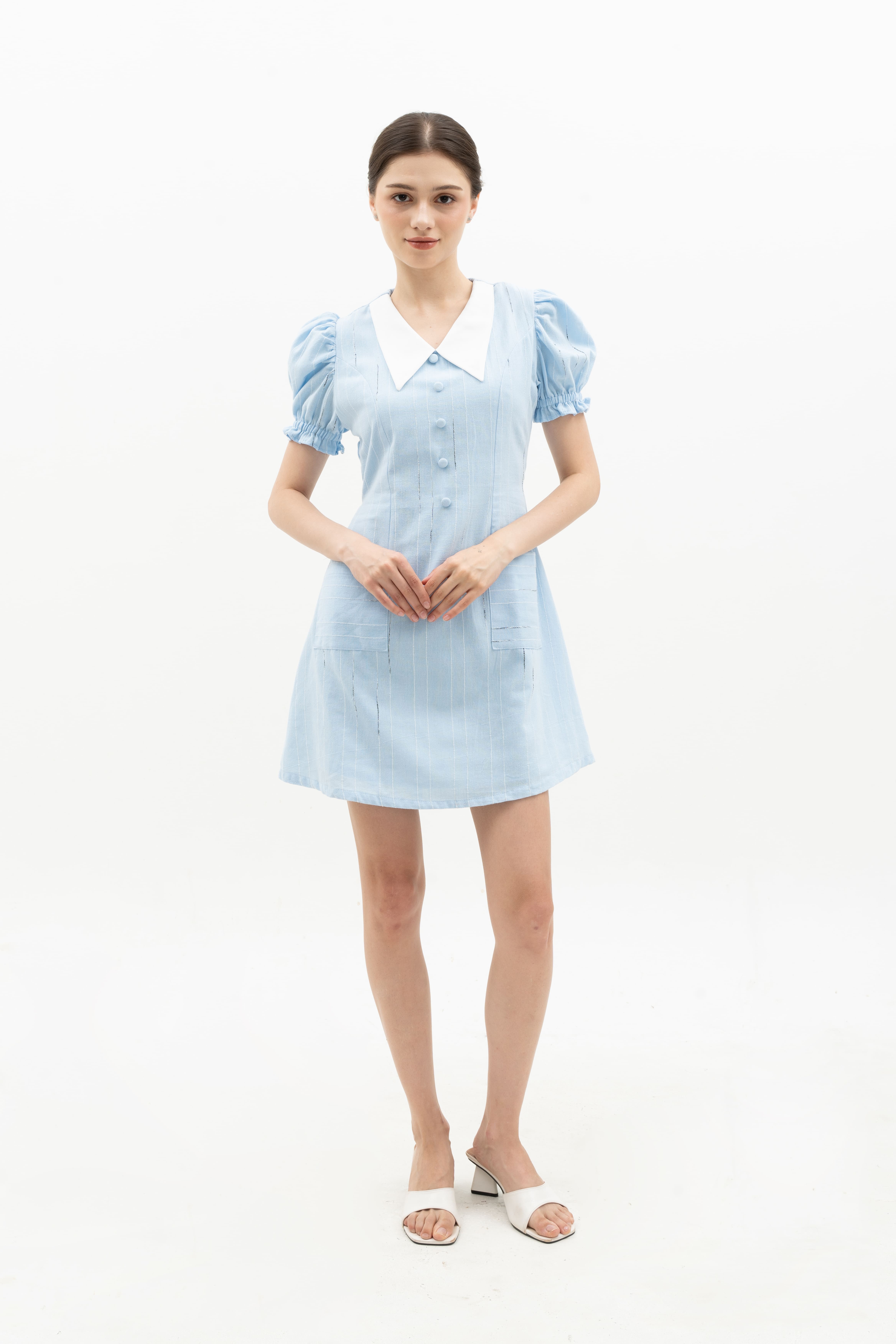 SIERRA DRESS - PUFF SLEEVE MINI DRESS