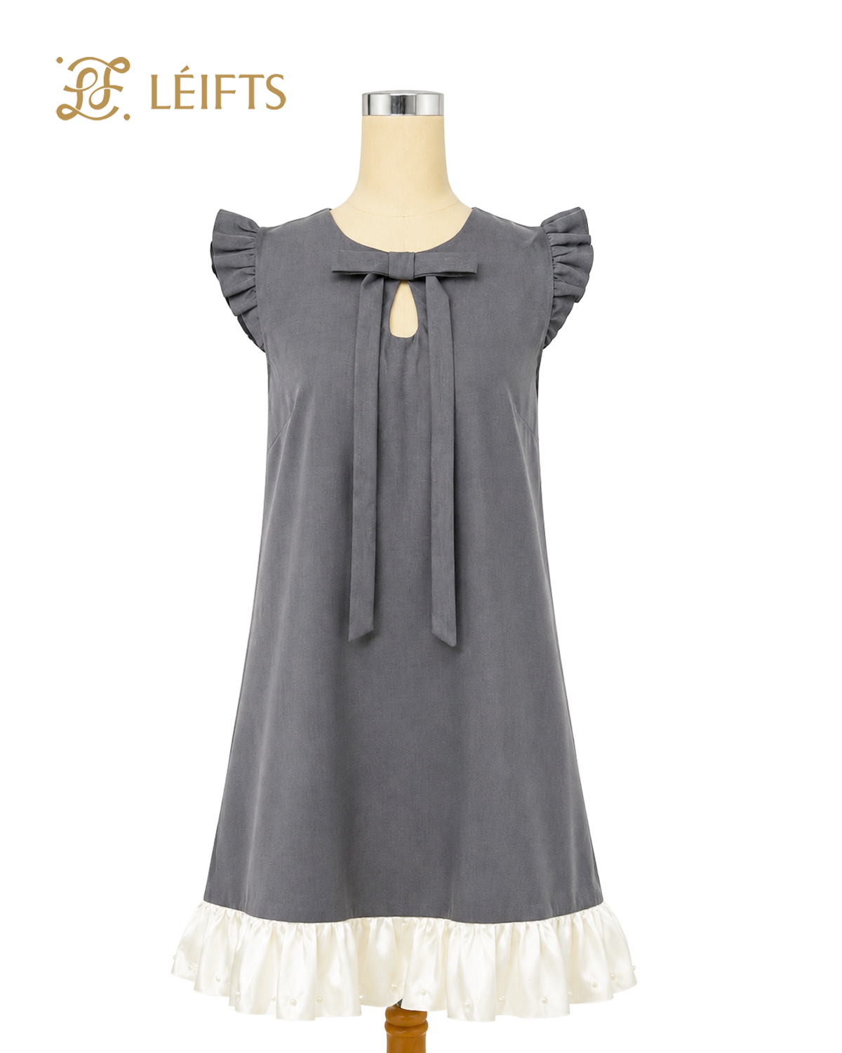 Lilian Dress - Pearl Ribbon Dress