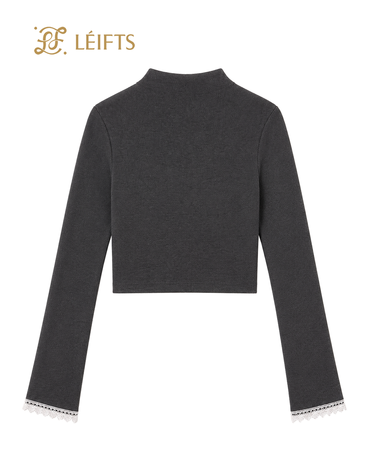 SYLVIE TOP - Long Sleeve Crop Top Knit