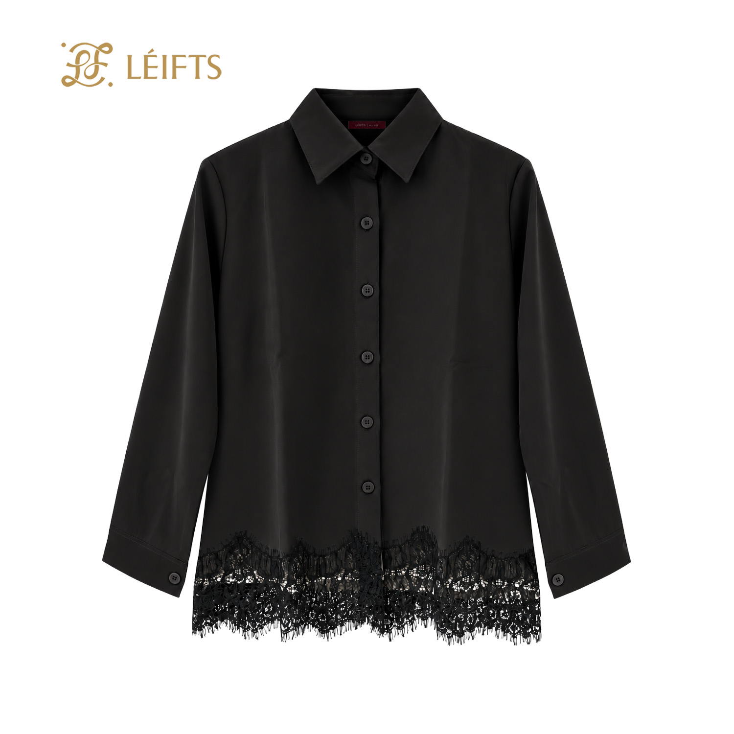 Isabelle Shirt - Lace Hem Shirt