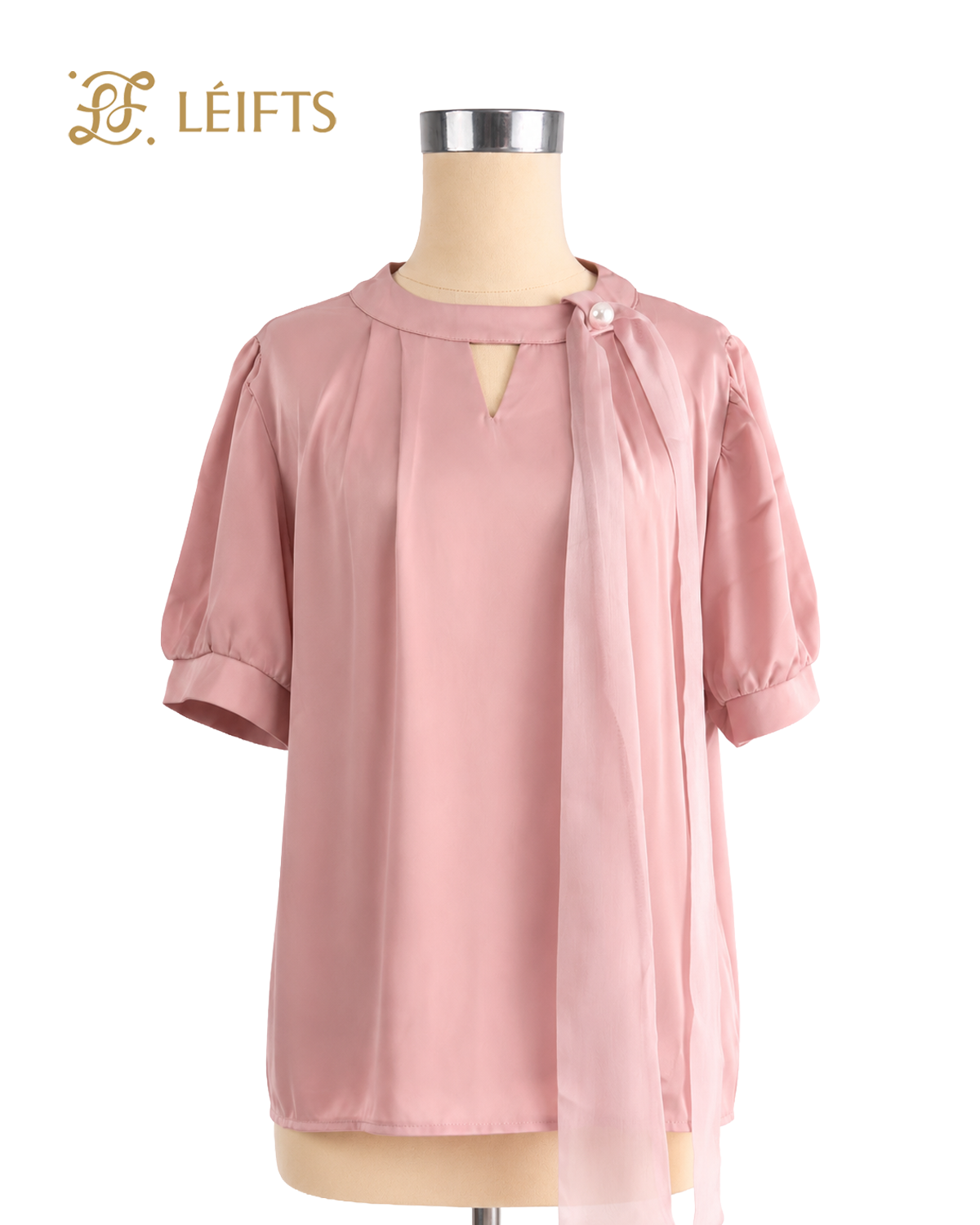 Mia Top - Silk Bow Blouse