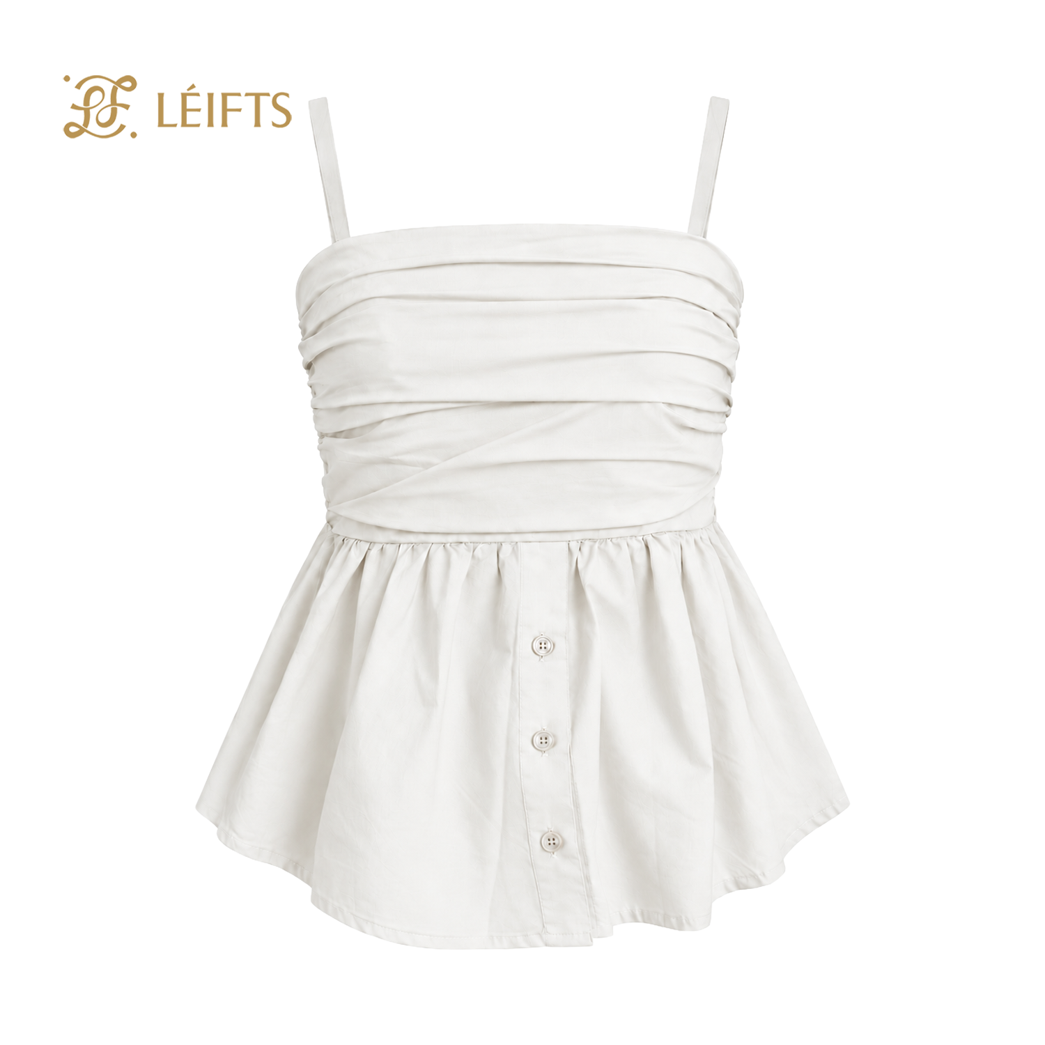 Lumi Top – Draped Peplum Top