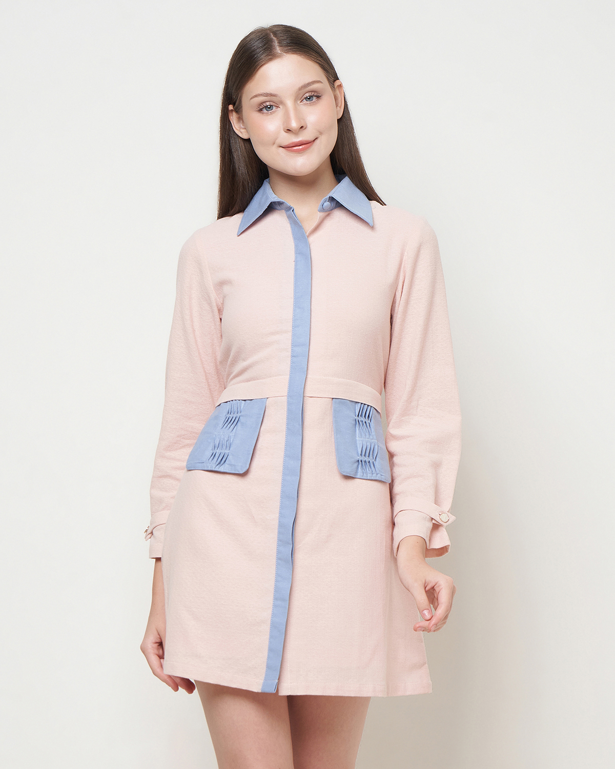 CELINE DRESS - LINEN MINI DRESS