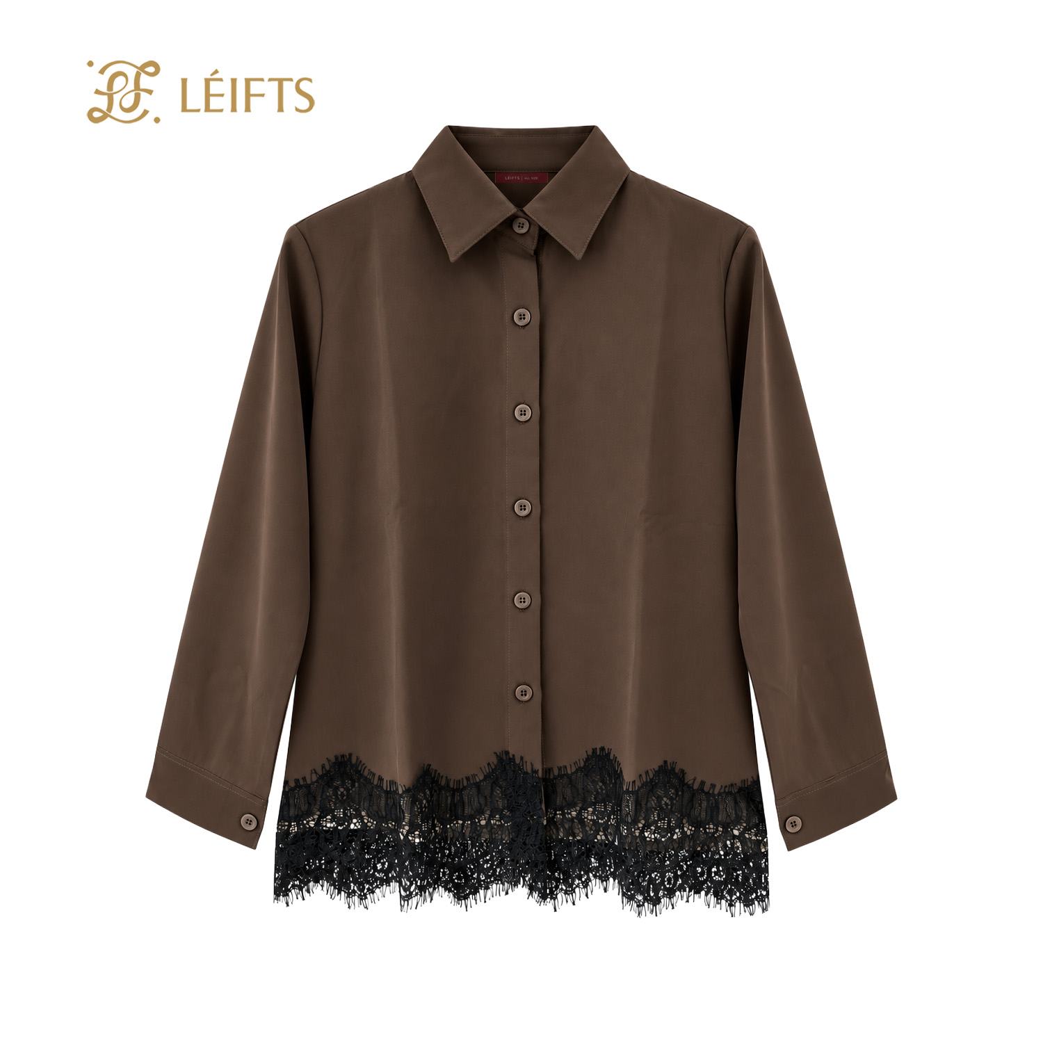 Isabelle Shirt - Lace Hem Shirt