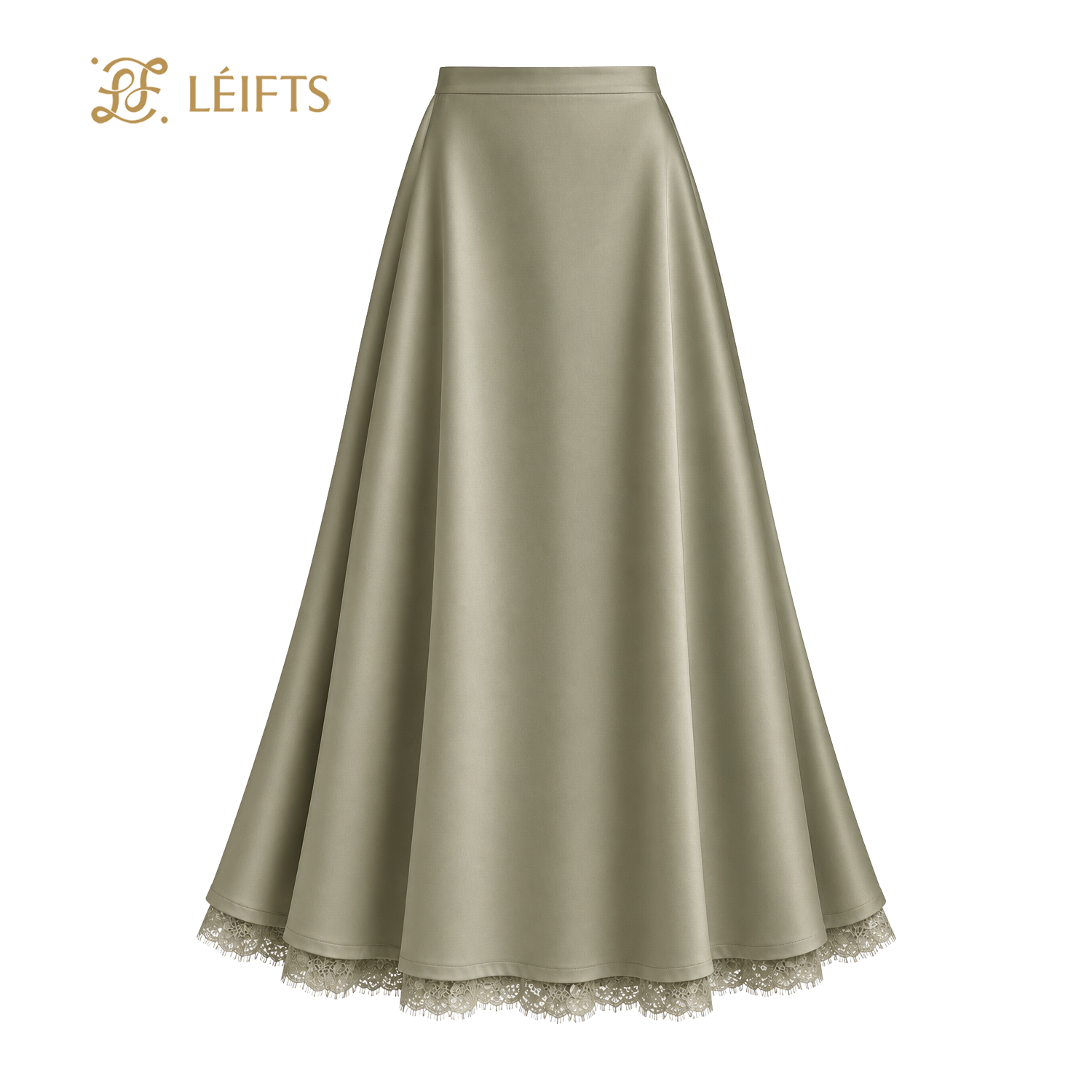 Serena Skirt – Silk Lace Maxi Skir