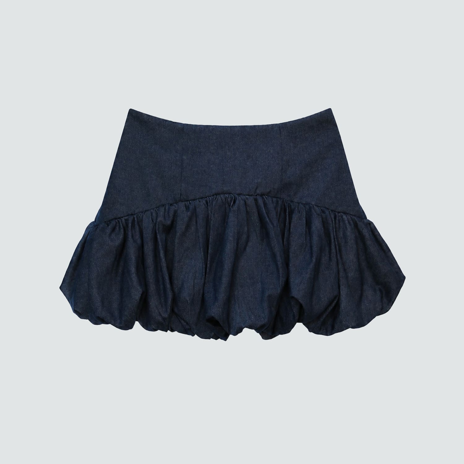 ZOEY SKIRT - Denim Bubble Mini Skirt