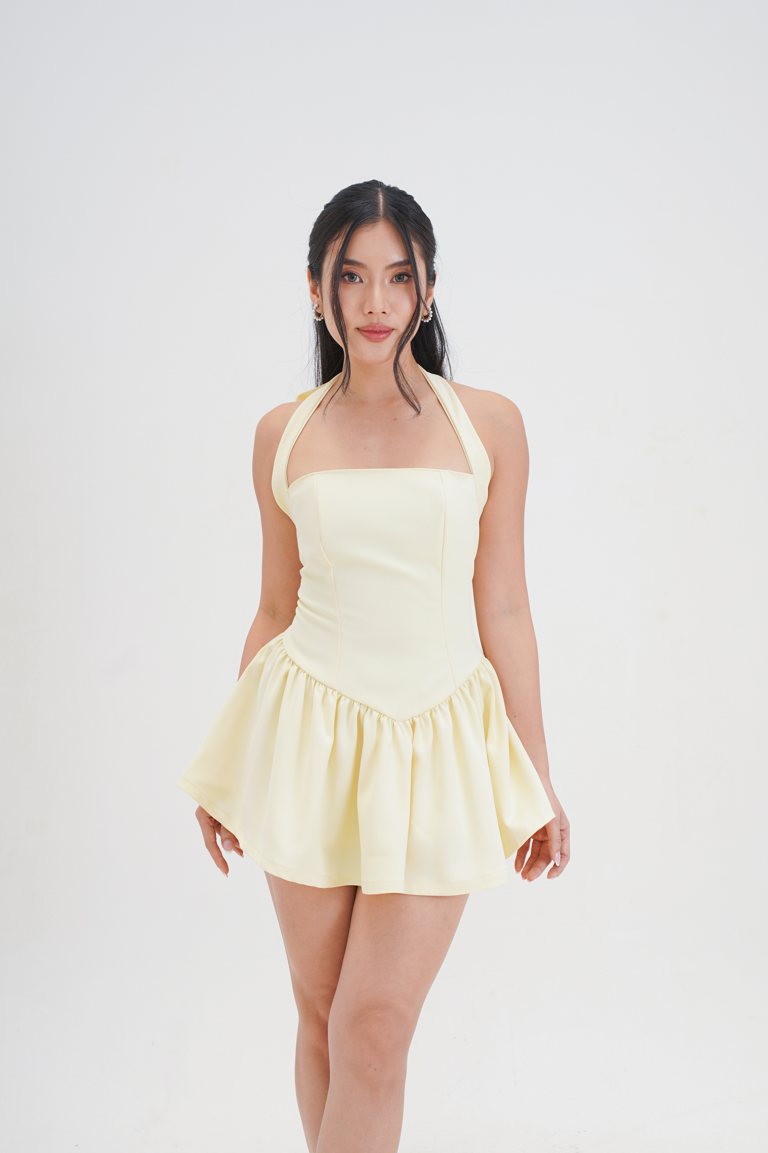 LAURA DRESS - Halter Corset Mini Dress