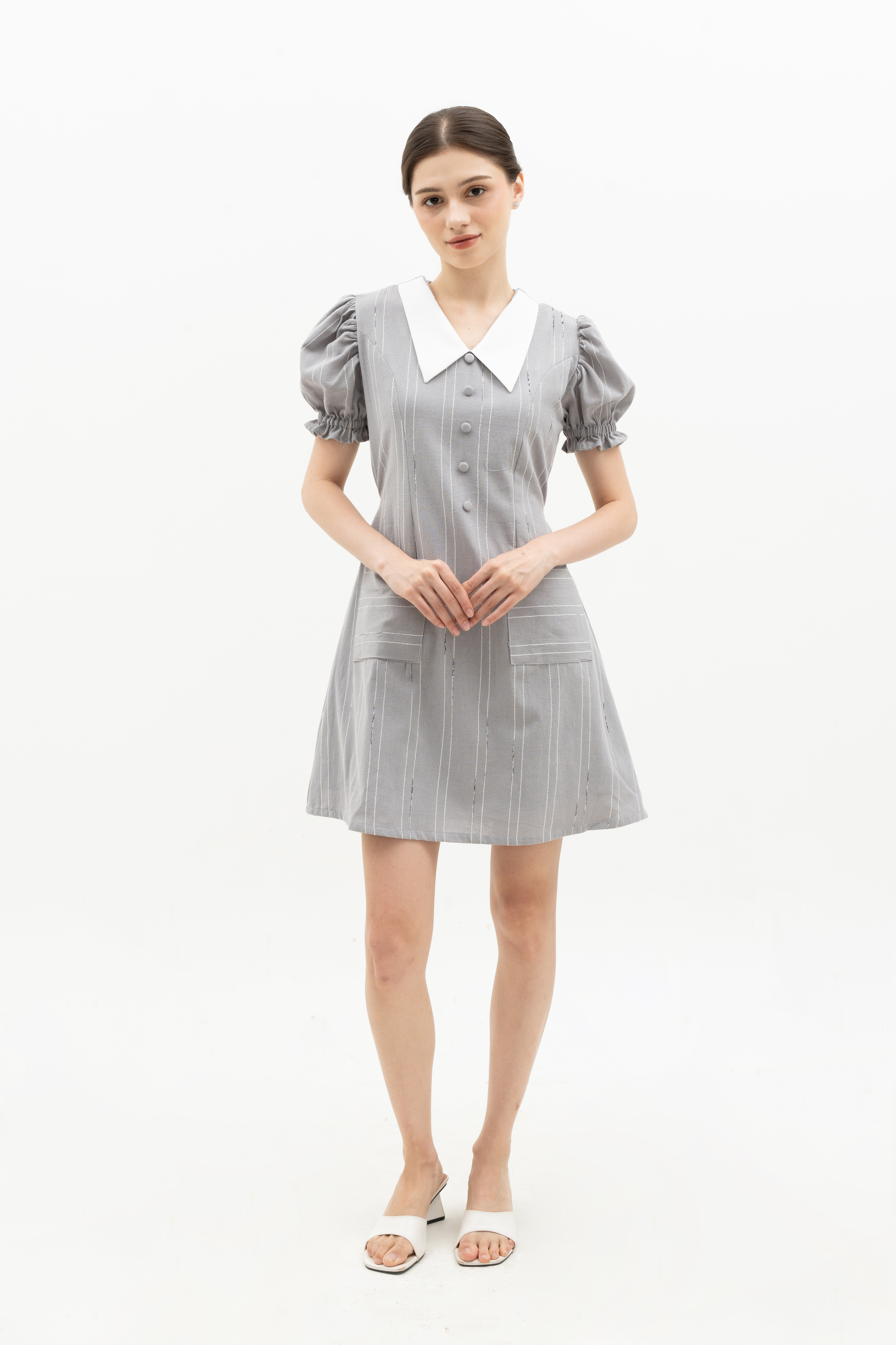 SIERRA DRESS - PUFF SLEEVE MINI DRESS
