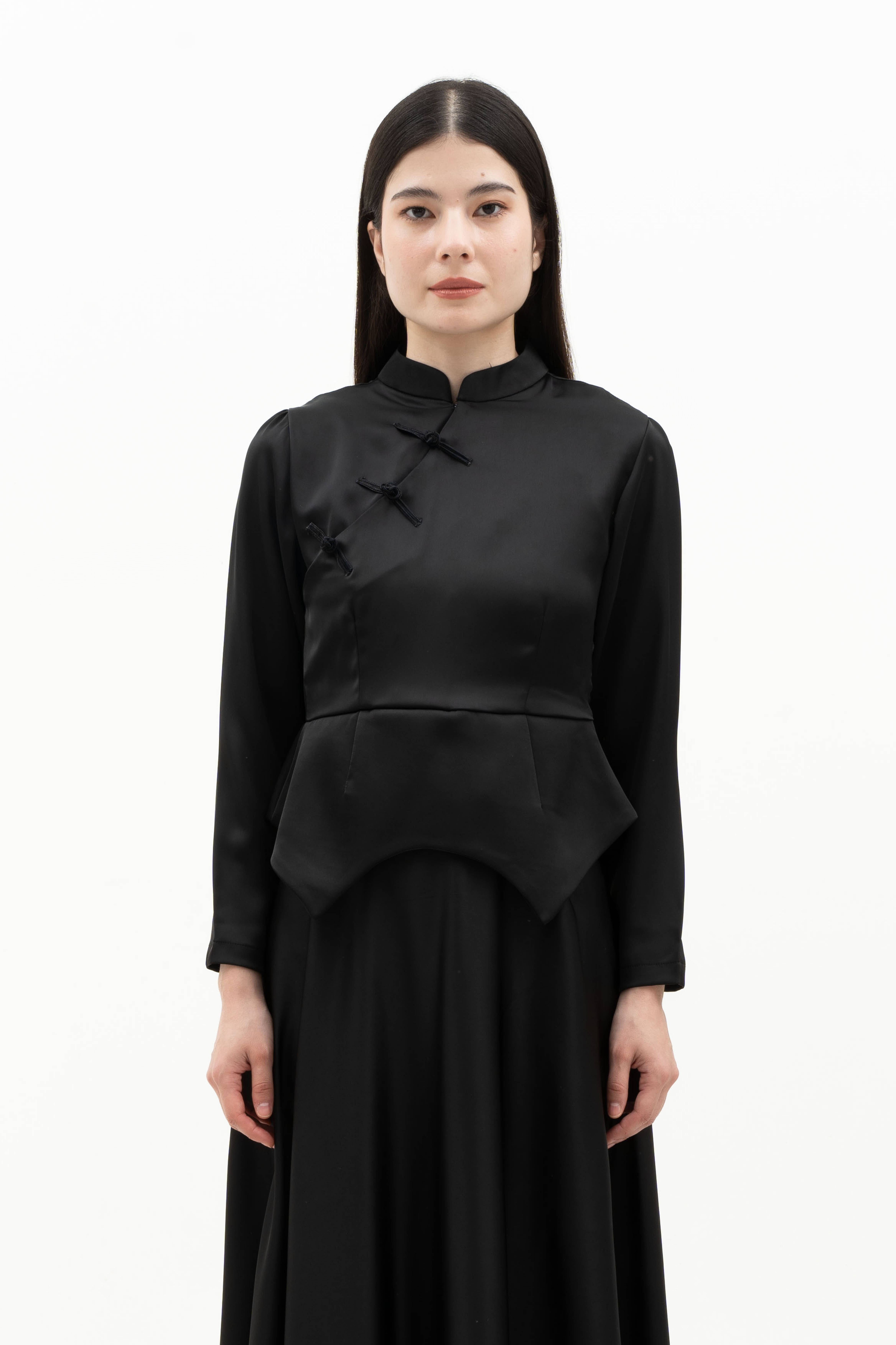 EMILY SET - SILK MANDARIN COLLAR (cheongsam style)