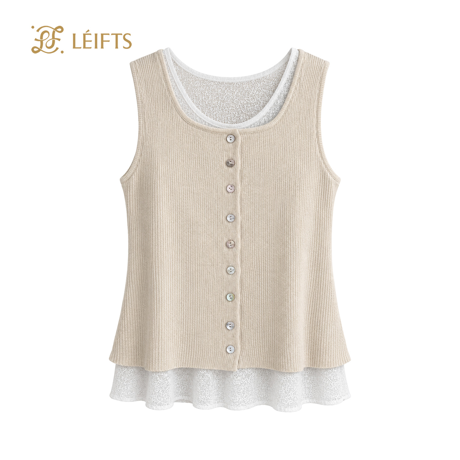 Lena Top - Double Layer Knit Top