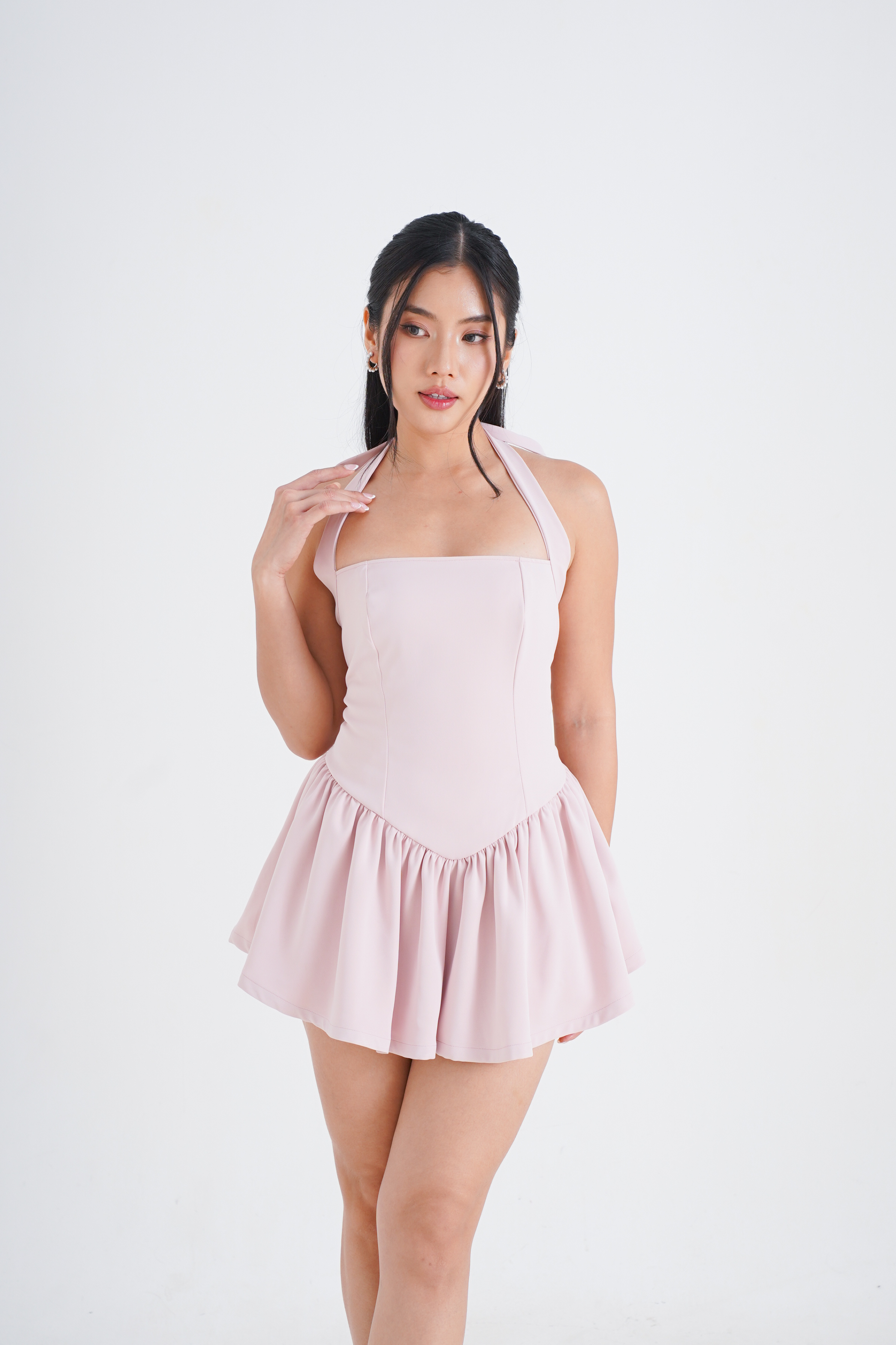 LAURA DRESS - Halter Corset Mini Dress