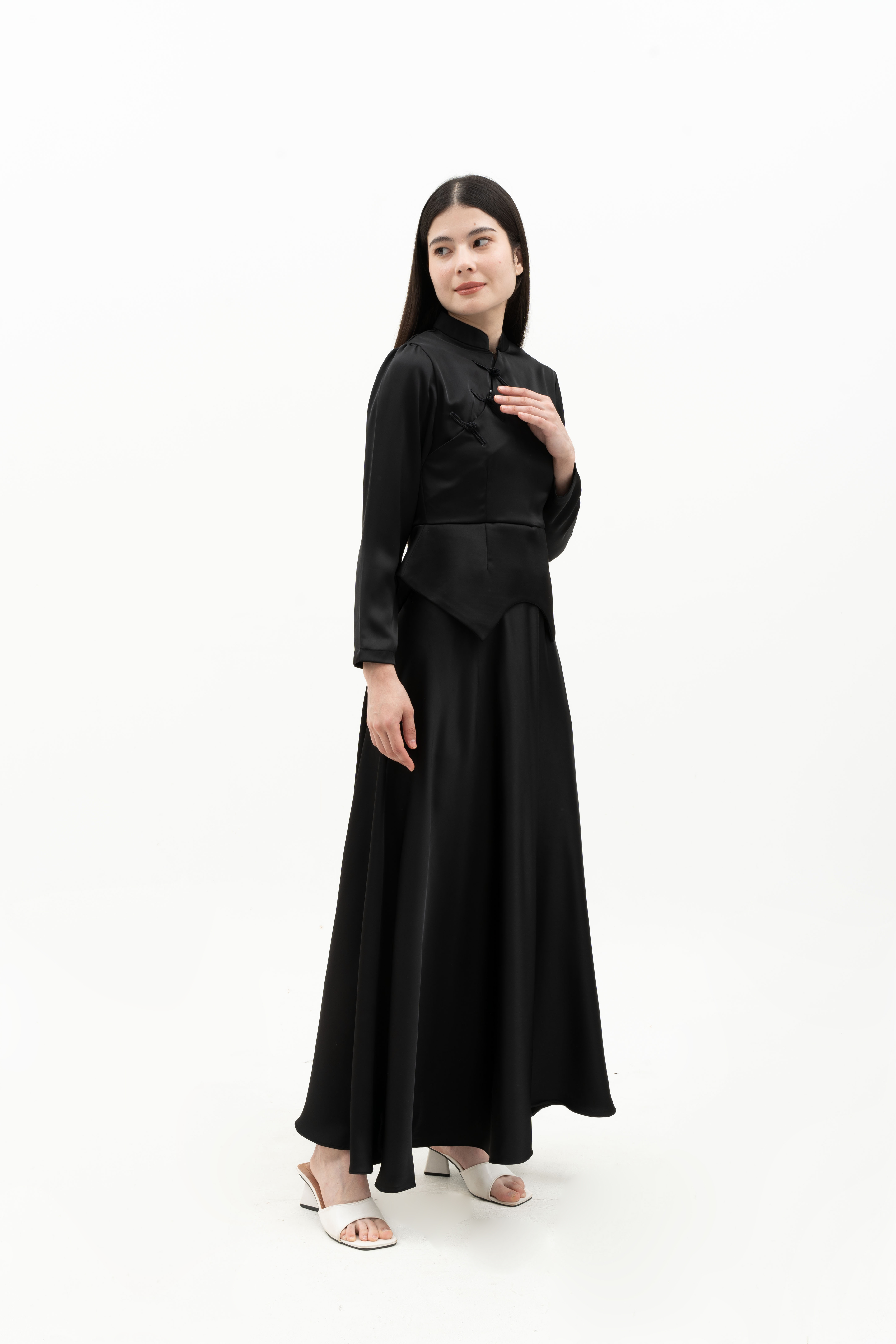 EMILY SET - SILK MANDARIN COLLAR (cheongsam style)