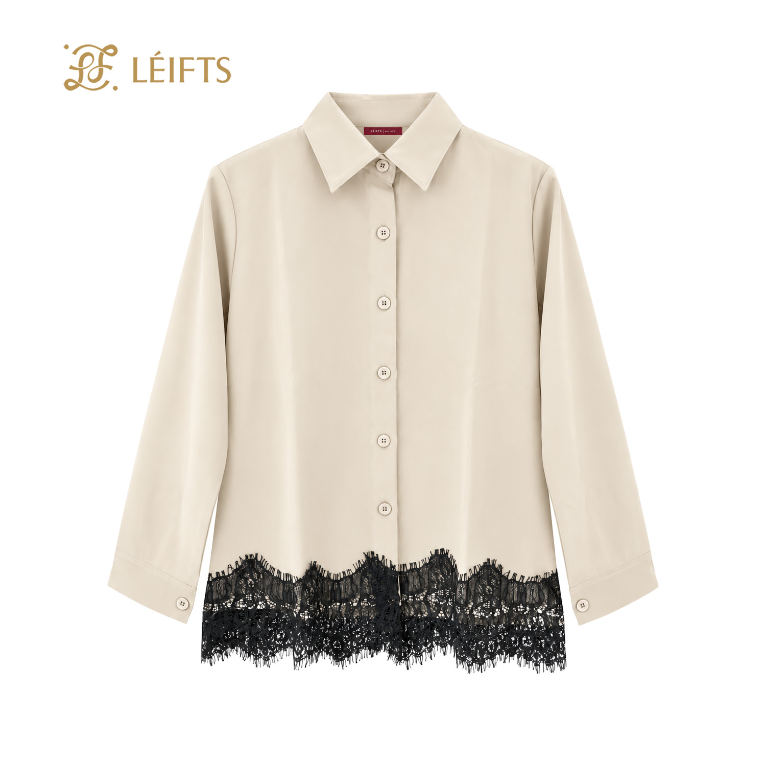 Isabelle Shirt - Lace Hem Shirt