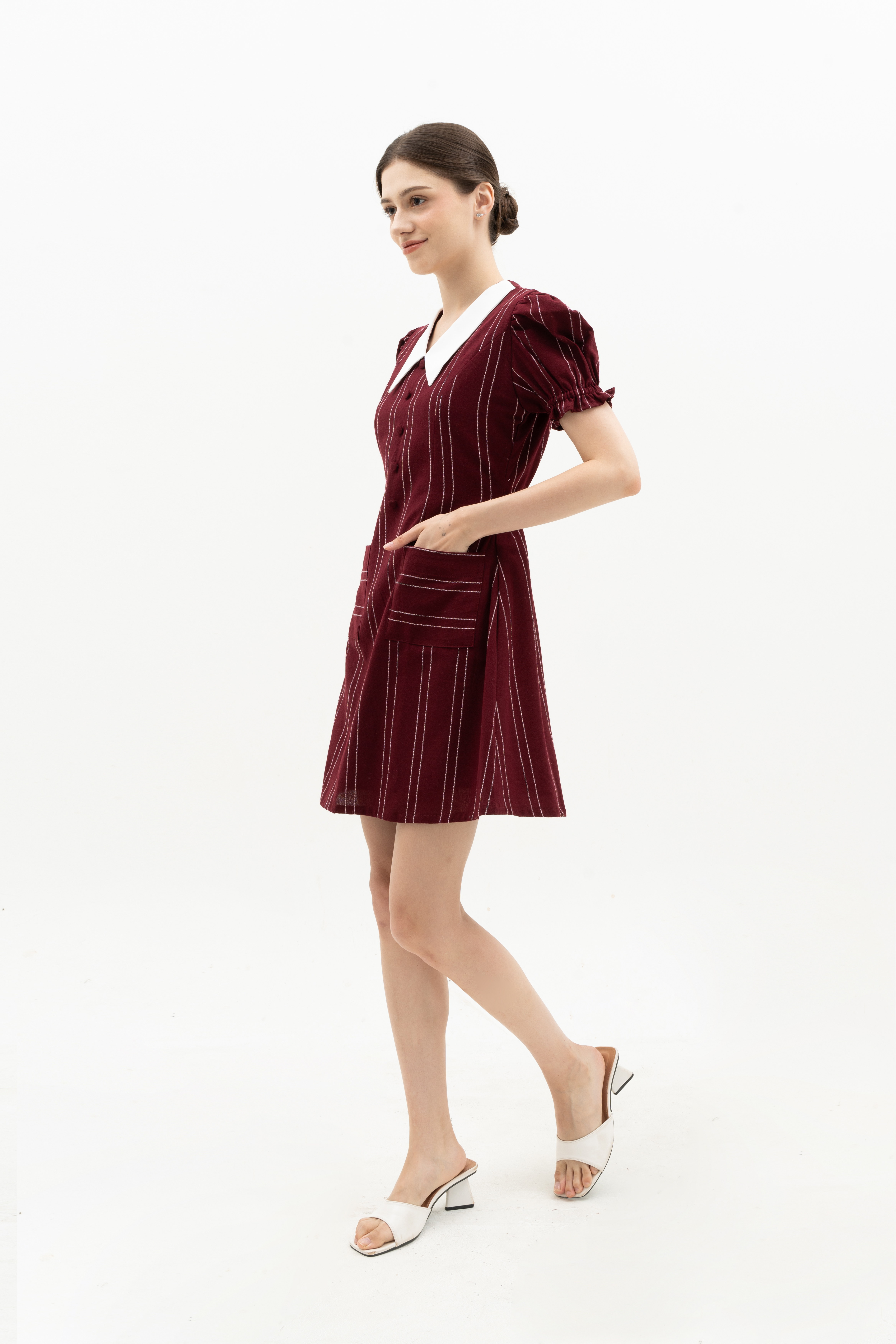 SIERRA DRESS - PUFF SLEEVE MINI DRESS