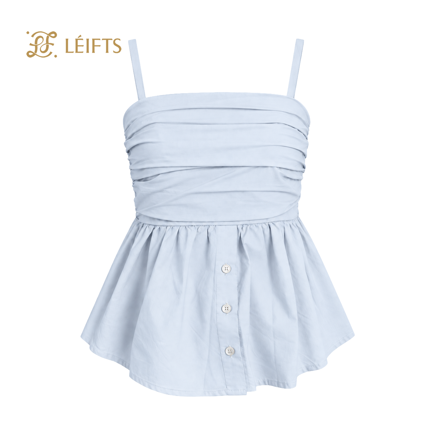 Lumi Top – Draped Peplum Top