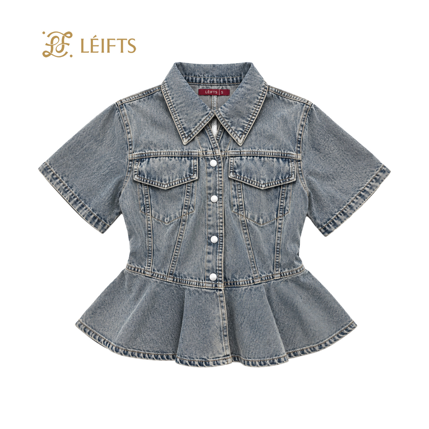 Dakota Top - Belted Denim Top