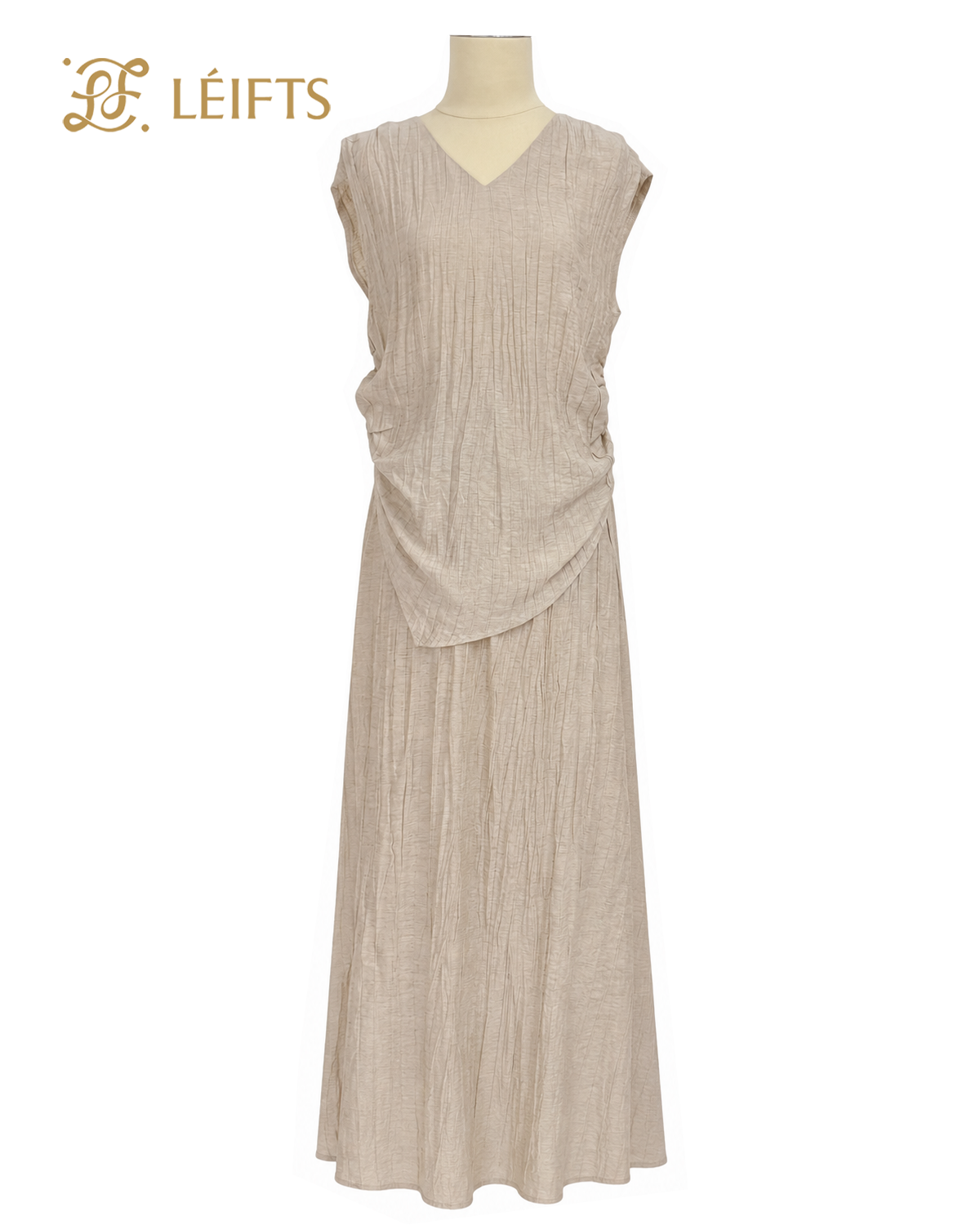 SIELLY SET - Draped Top & Maxi Skirt