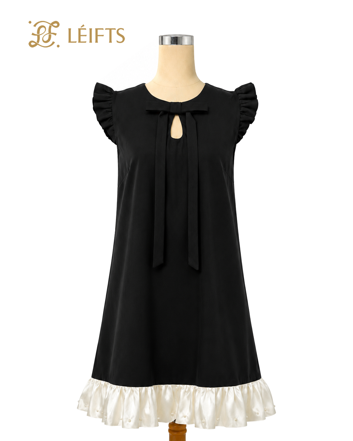 Lilian Dress - Pearl Ribbon Dress