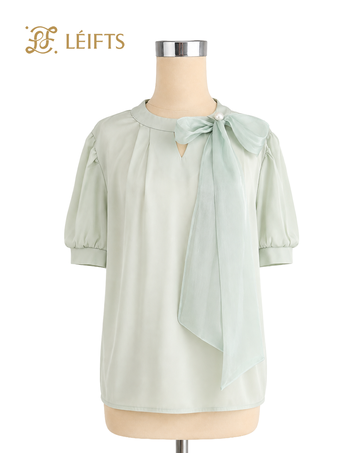 Mia Top - Silk Bow Blouse