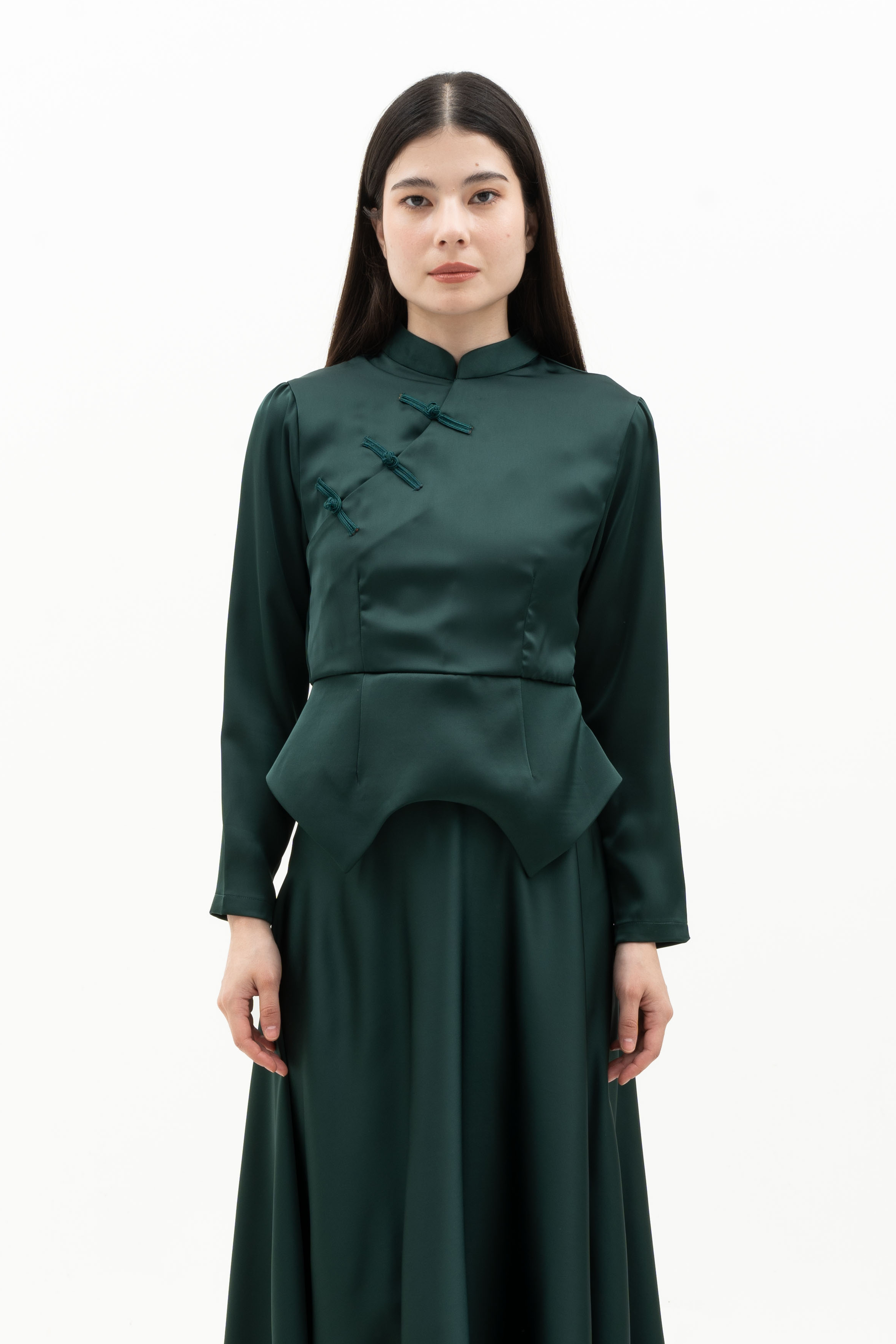 EMILY SET - SILK MANDARIN COLLAR (cheongsam style)