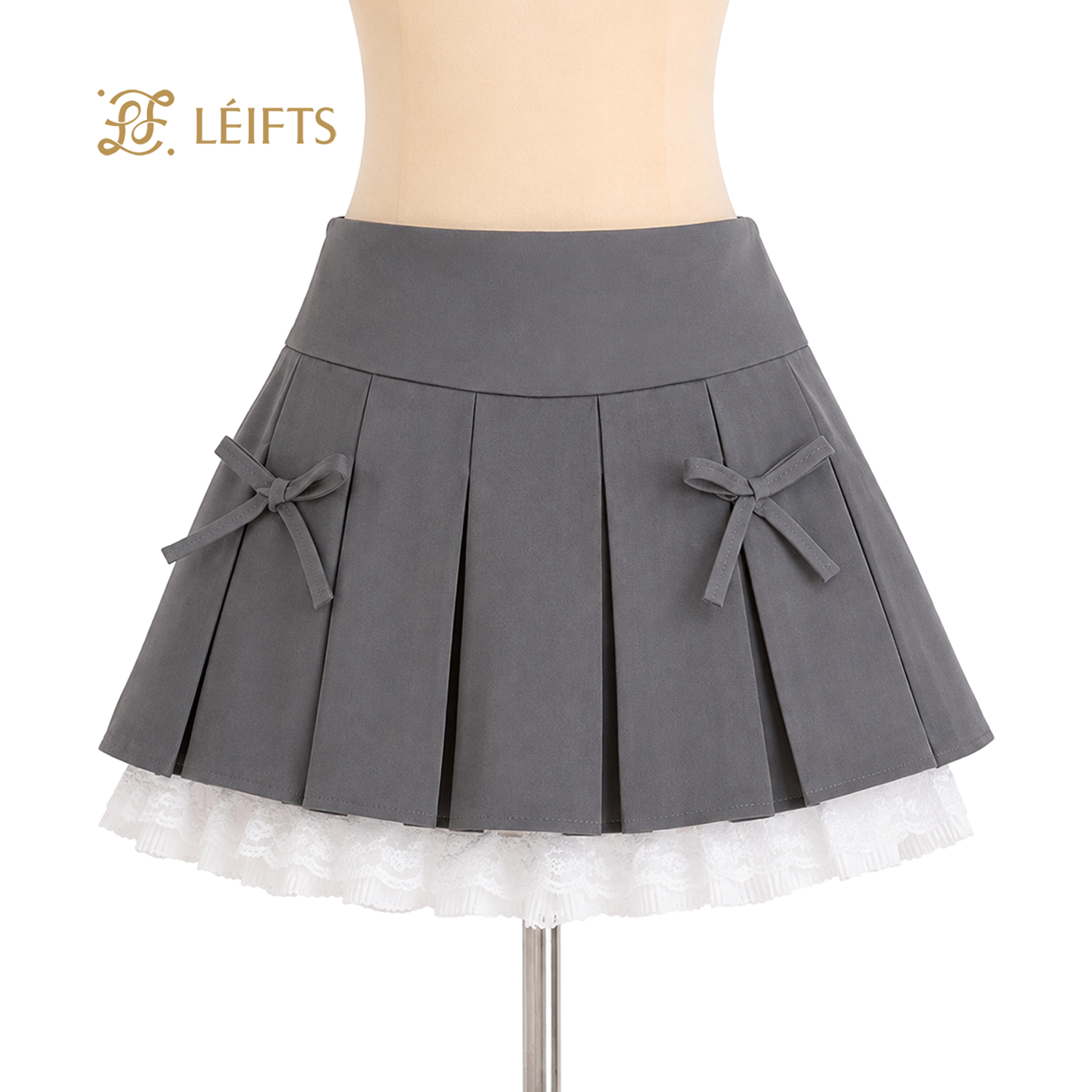 Olive Skirt - Pleated Mini Skirt