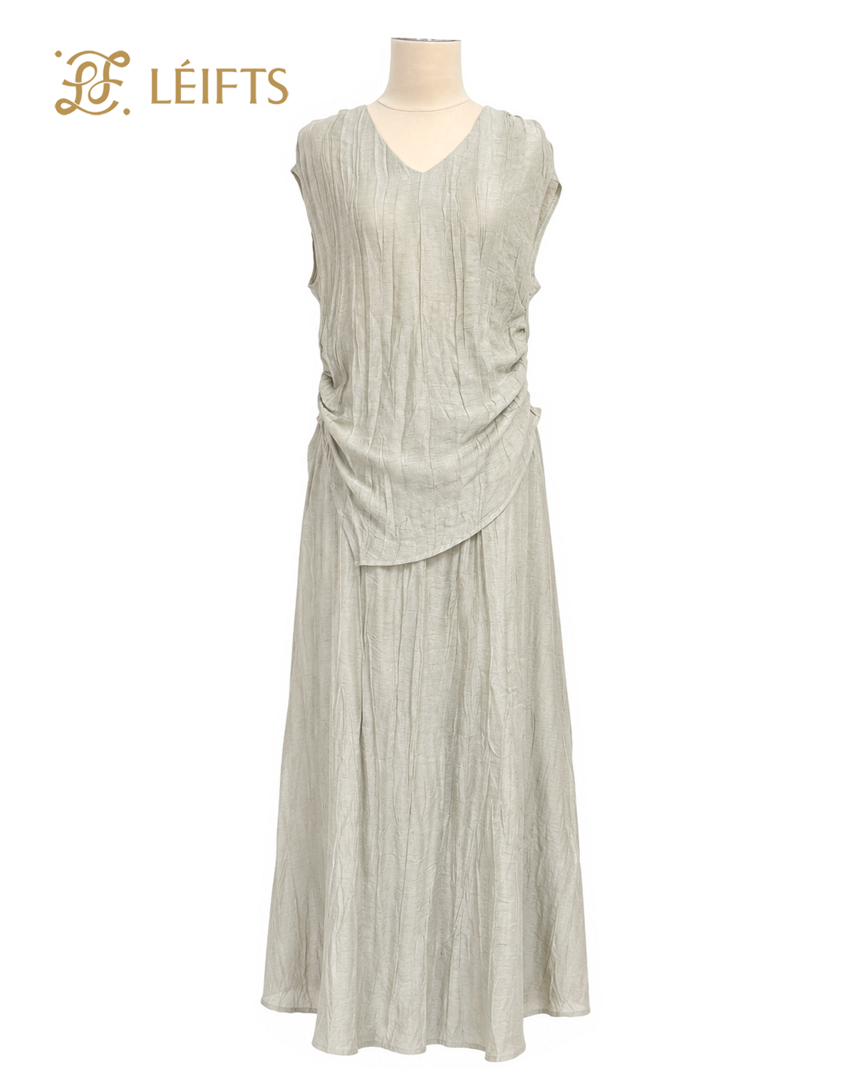 SIELLY SET - Draped Top & Maxi Skirt