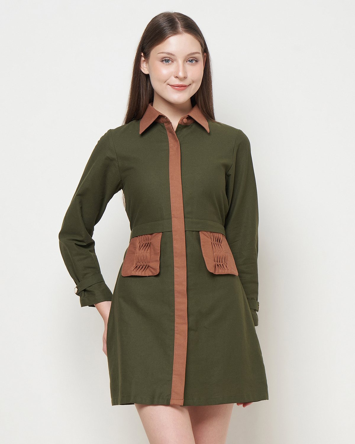 CELINE DRESS - LINEN MINI DRESS