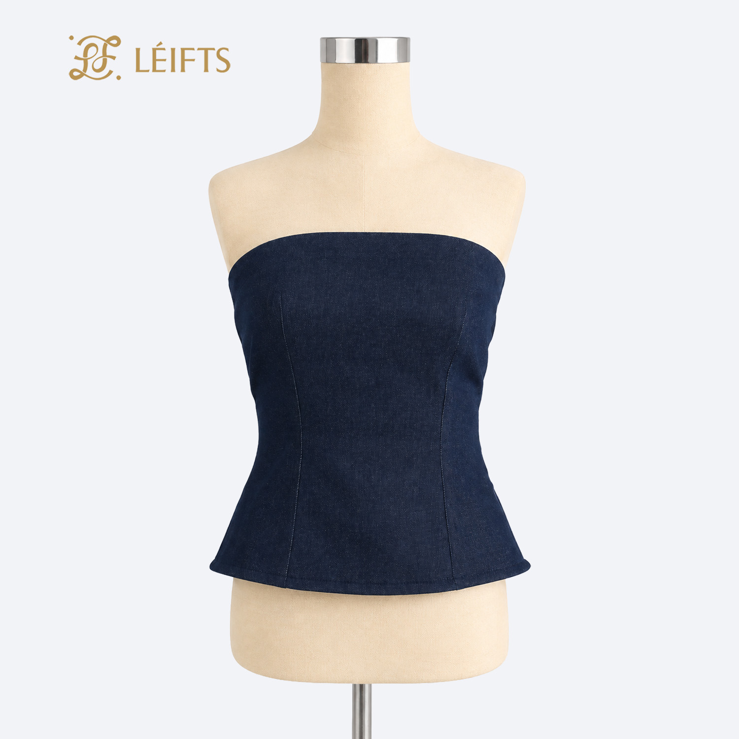 Vera Top - Strapless Denim Top
