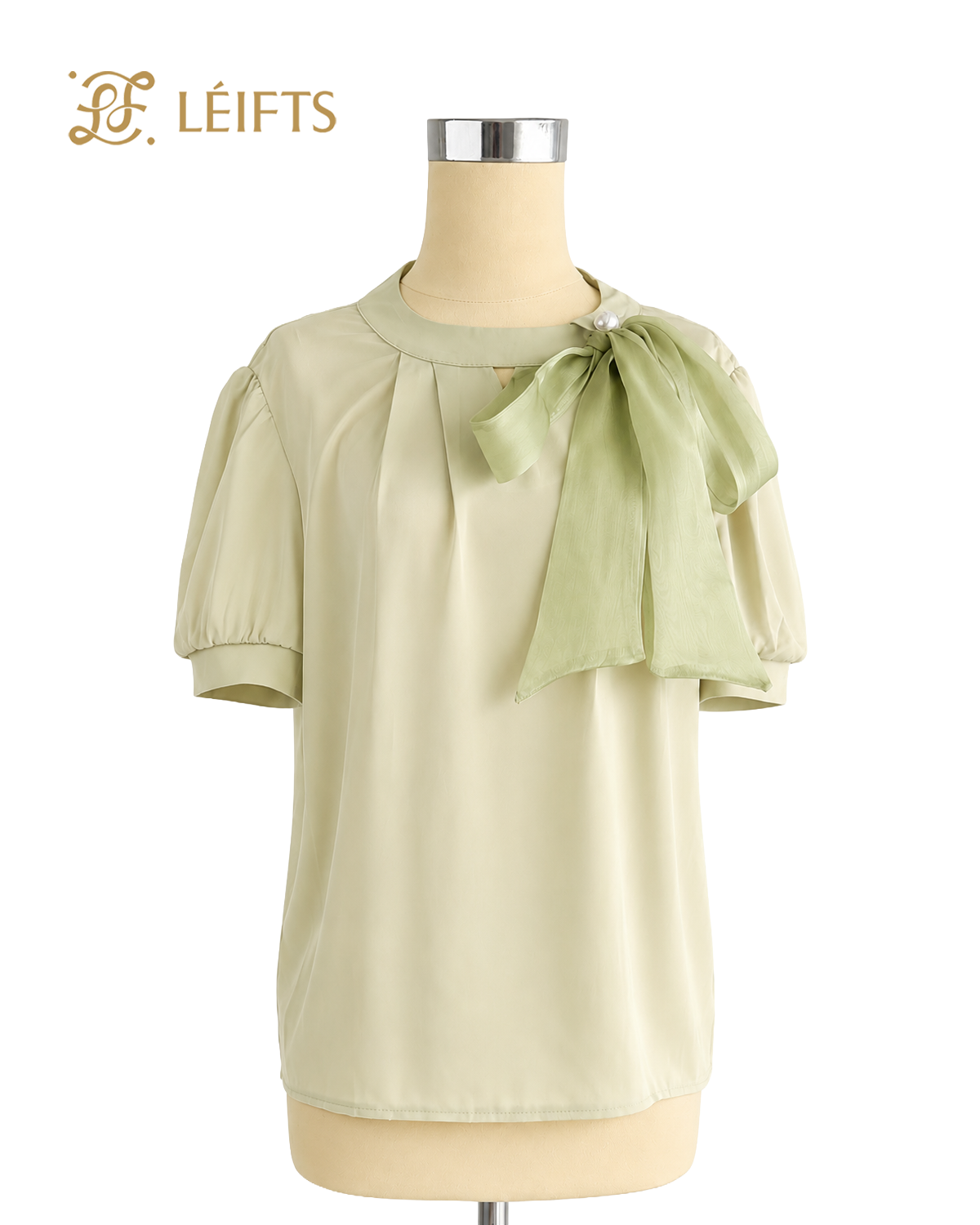 Mia Top - Silk Bow Blouse